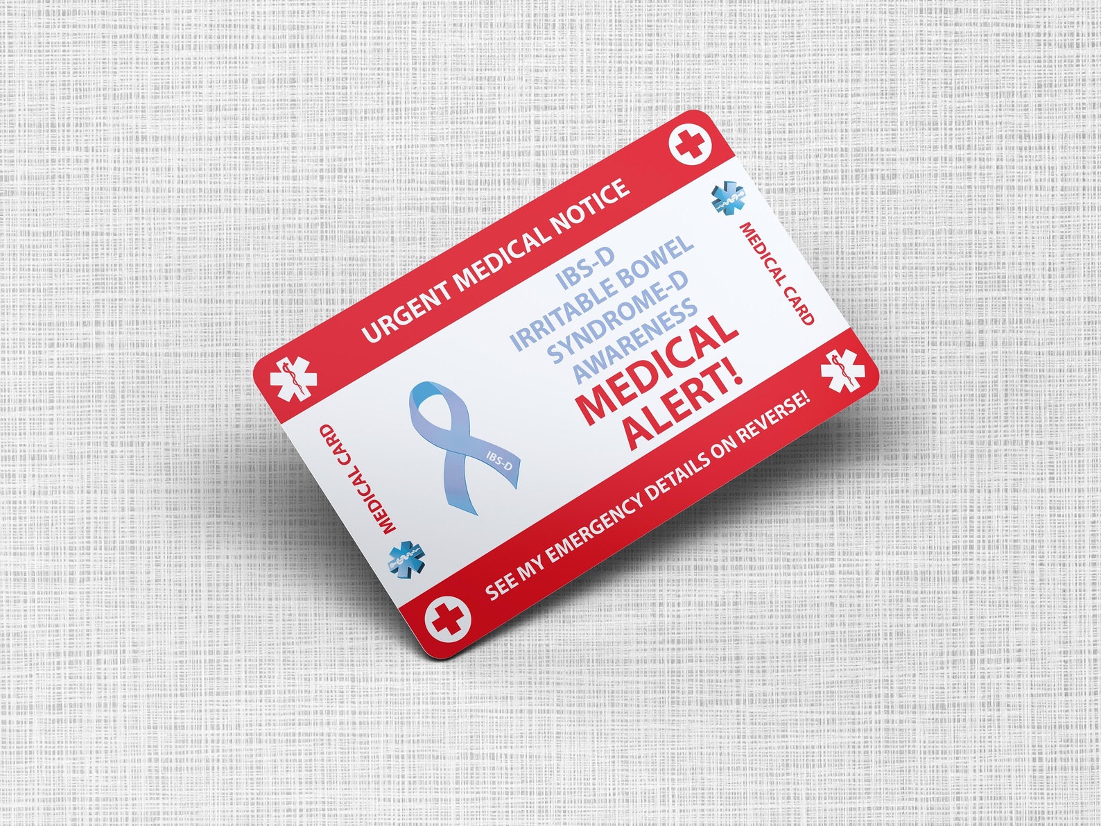 IBSD Emergency Wallet Card IBSD Medical Card PVC Card Etsy