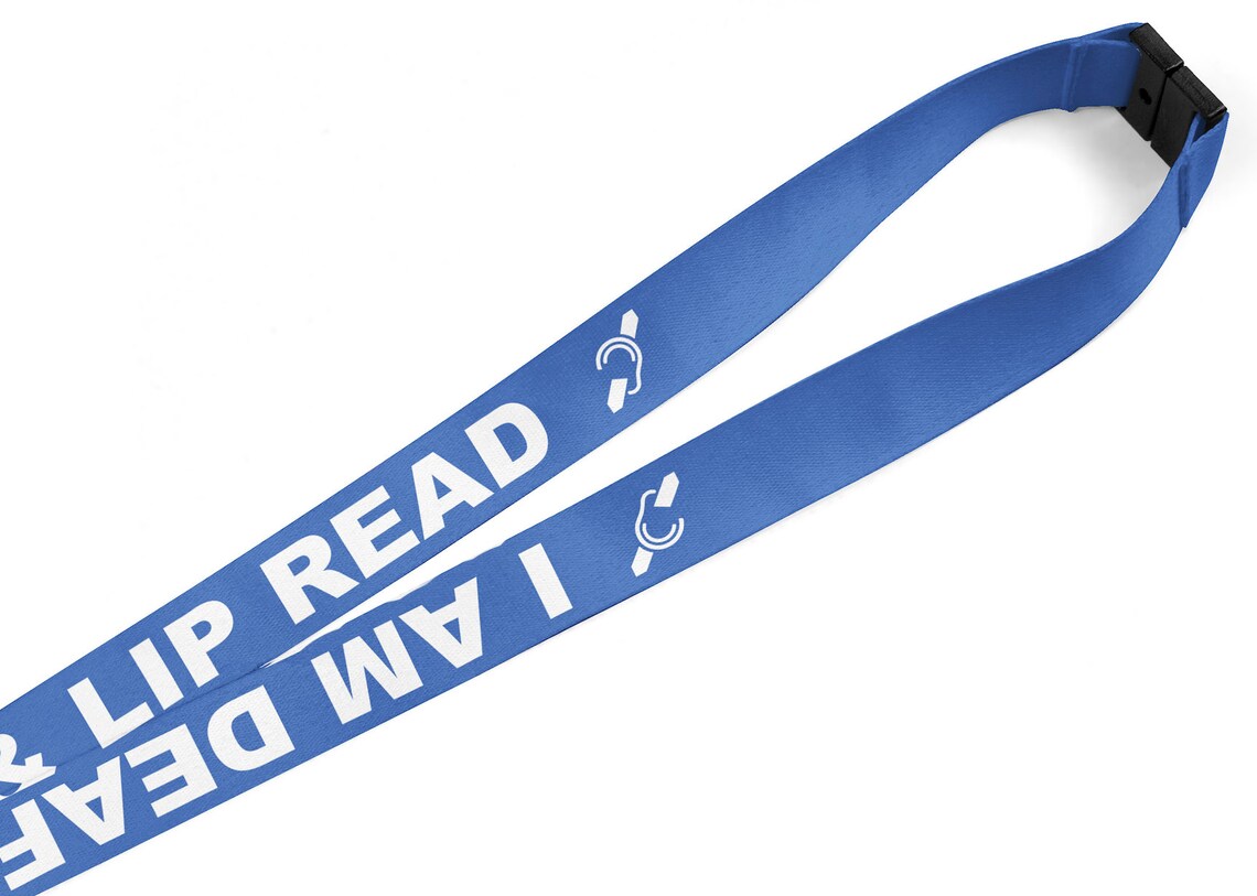 I am deaf & Lip Read Lanyard Best Quality 20mm ID Card Etsy