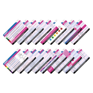Nursing Badge PEDIATRICS Medische Referentiekaarten, 9 stuks (Pasgeboren bloed, ECG Normals etc. ) Verpleegster voor werk of school Great Nurse Gifts