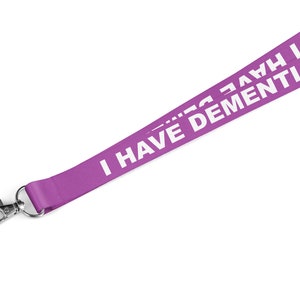 Dementie Lanyard Beste Kwaliteit 20mm, ID-kaarthouder, Safety Breakaway Clip