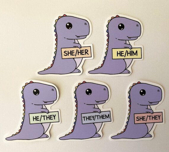 He/Him Pronoun He/They Stickers Stickers Pronoun They/Them She/They She ...
