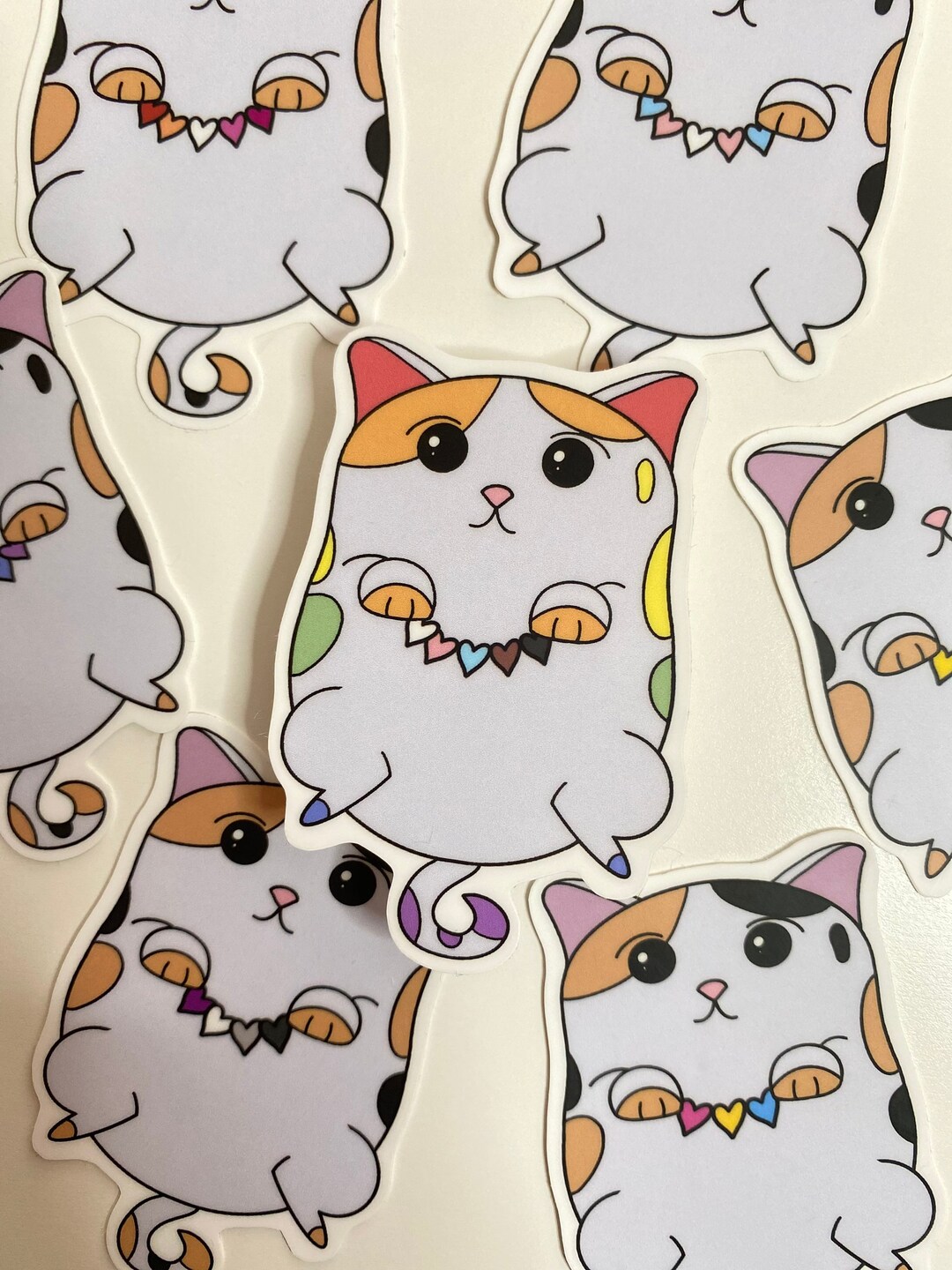 LGBT+ Pride Cat -subtle Pride Sticker - Omnisexual Gay Bisexual ...