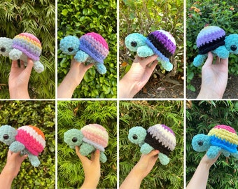 Rainbow Axolotl PATTERN DIGITAL PDF Crochet Pattern Pride Axolotl