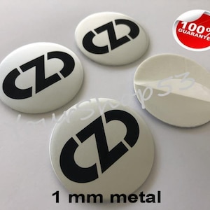 Metal Stickers - car wheel center cap sticker - set of 4 - FIT - OZ RACING Anniversary 1