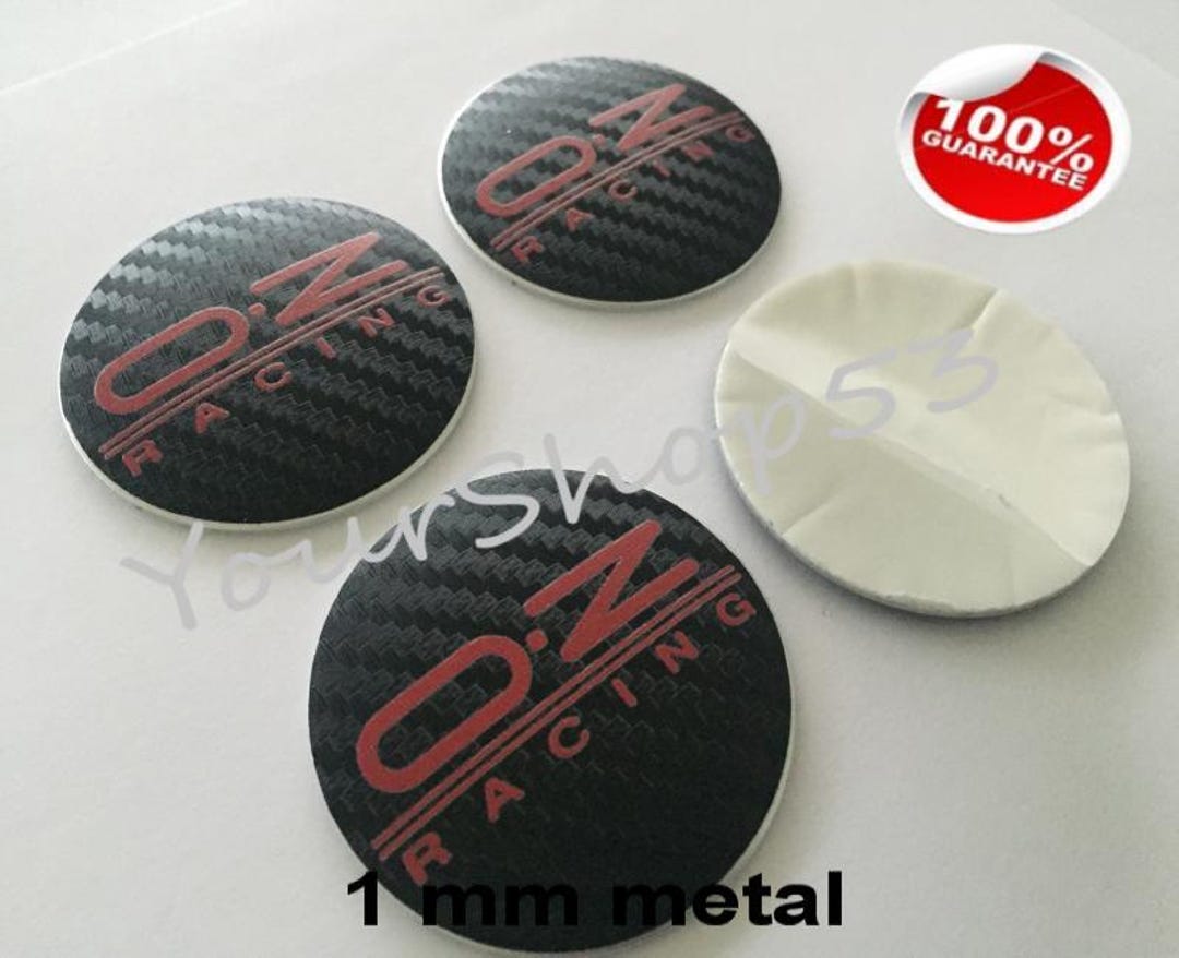Metal Stickers - Car Wheel Center Cap Stickers - Set of 4 - OZ RACING 7 ...