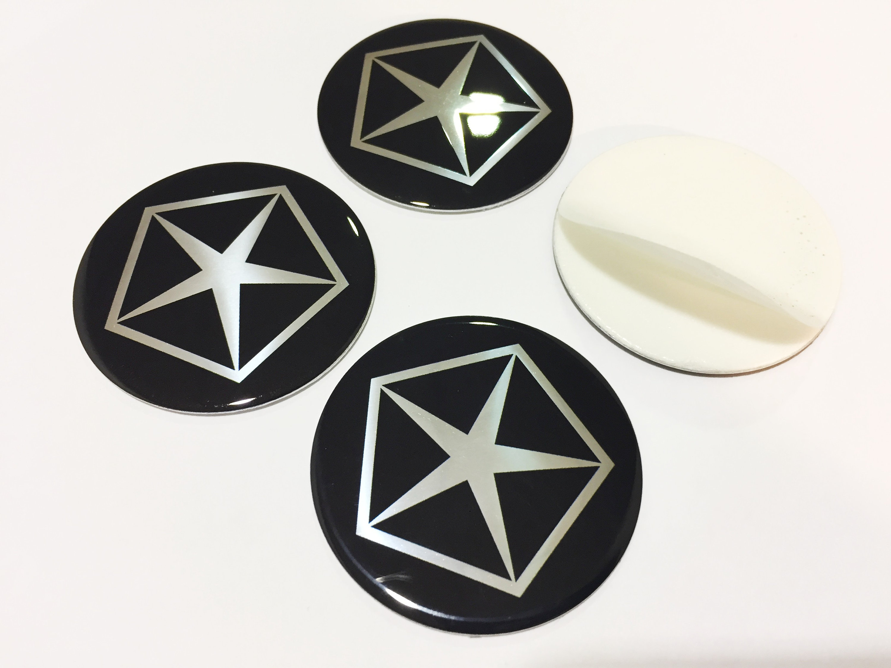 Metal Stickers car wheel center cap stikers set of 4 Etsy