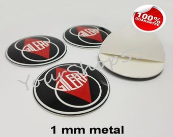 Metal Stickers - car wheel center cap stickers - set of 4 - FIT - GILERA 1