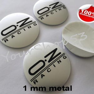 Metal Stickers - car wheel center cap sticker - set of 4 - FIT - OZ RACING 10