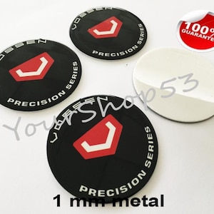 Adesivi in metallo - adesivi per coprimozzi delle ruote per auto - set di 4 - FIT - VOSSEN 5