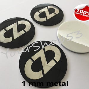 Metal Stickers - car wheel center cap sticker - set of 4 - FIT - OZ RACING Anniversary 2