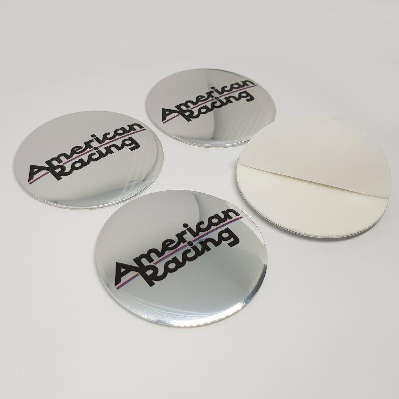 4 Caps 4 metal stickers 1mm wheel center caps hub Rims fit most wheel