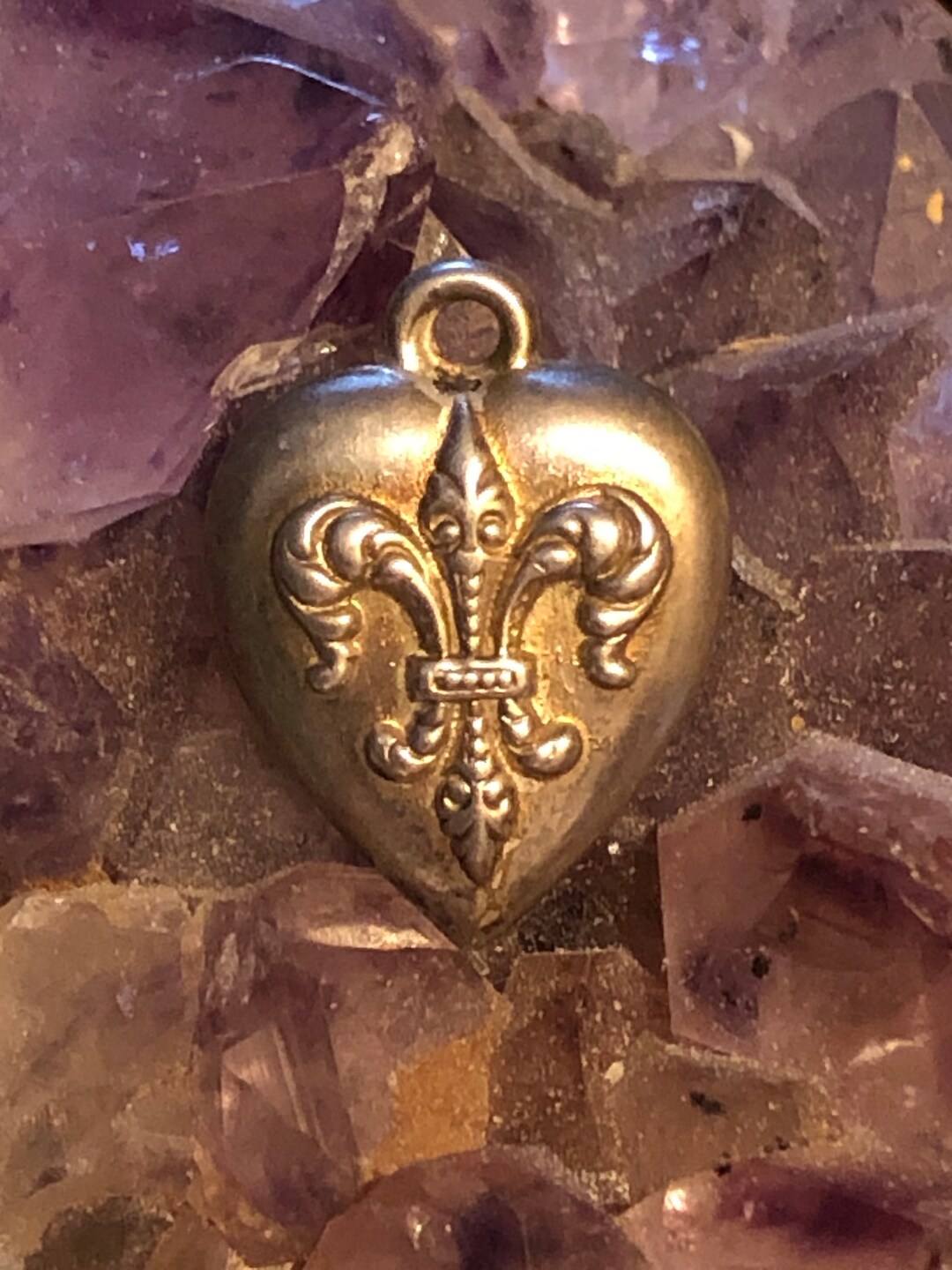 Puffy Heart Stud - Silver