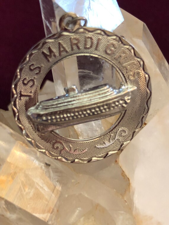 Vintage Sterling Silver Charm T. S. S. MARDIGRAS