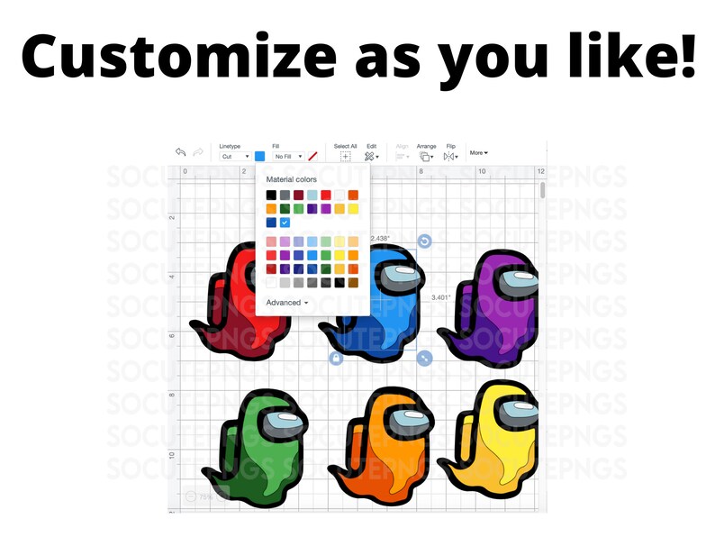 Download Among Us Ghost Layered SVG Easy To Layer Customizable ...