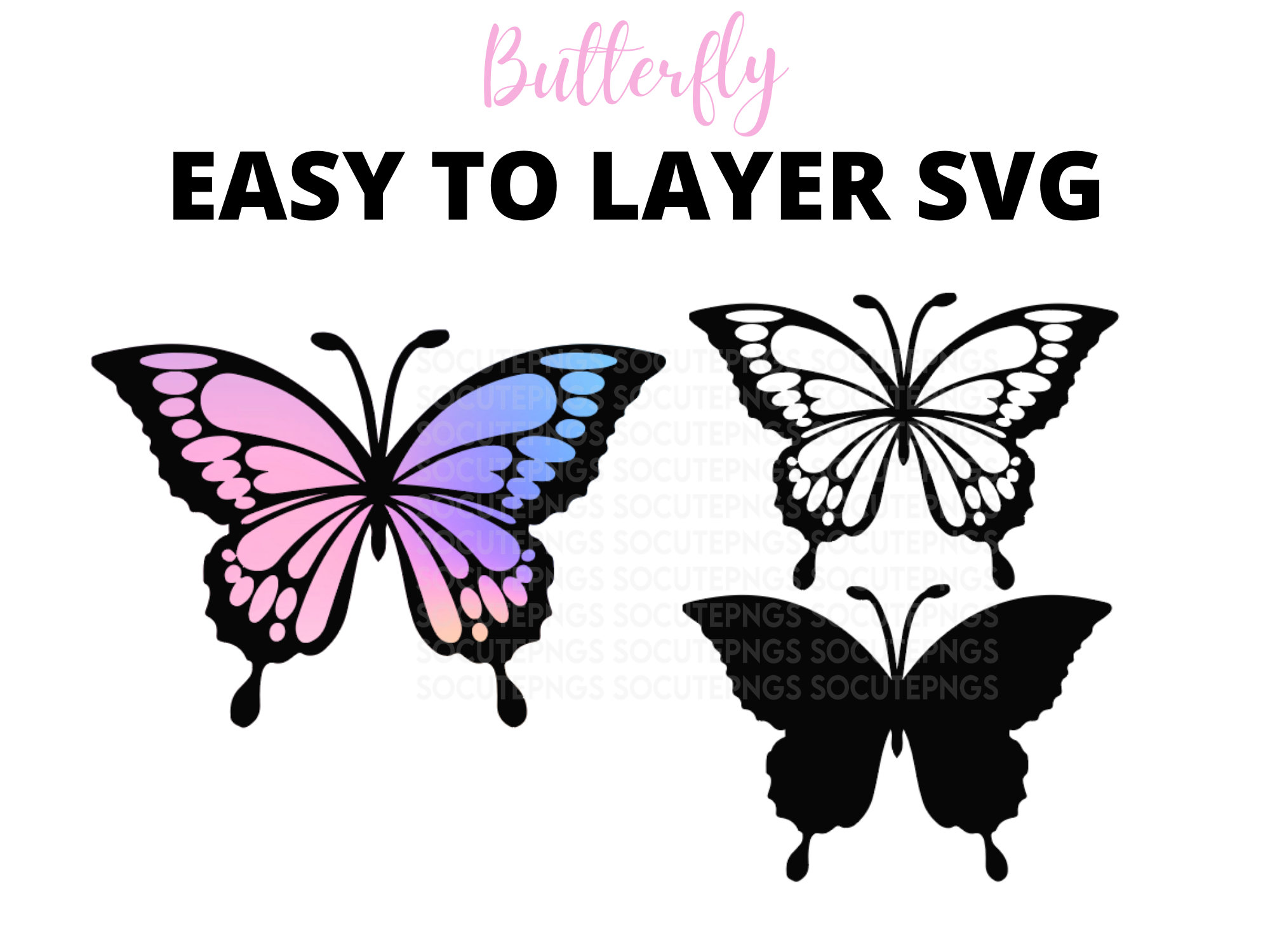 Free Free 280 2 Layered Butterfly Svg SVG PNG EPS DXF File