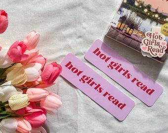 Hot Girls Read Pink Bookmark