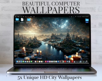 HD Fantasy Variety Pack Laptop Wallpapers (x5) - Natychmiastowe pobranie | Sci-fi Fantasy Desktop Wallpaper | Space Wallpaper | Galaxy Wallpaper