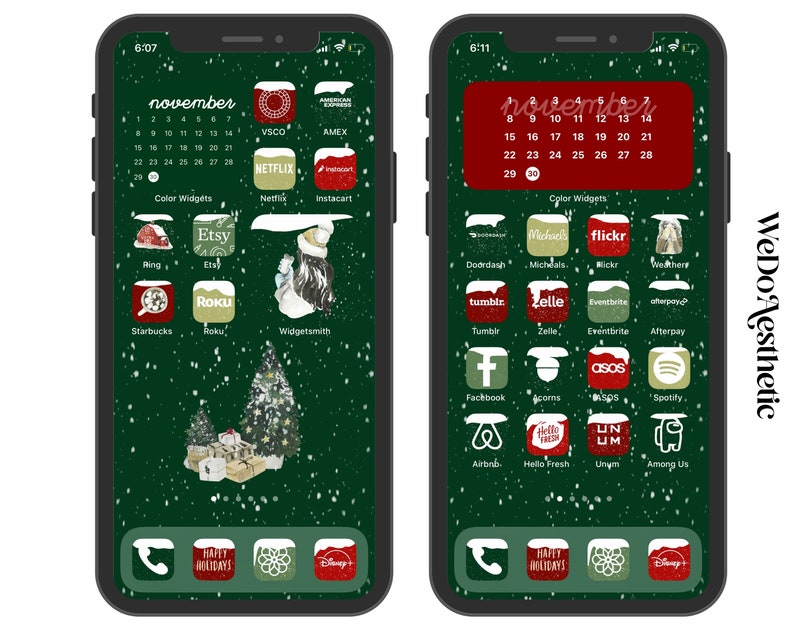 10.000 Christmas Aesthetic App Icons, Icons Bundle, IOS14 App Covers, IOS15, IOS Icons Bundle, IOS14 Aesthetic, Snowy Icons, IOS15 Icons image 8