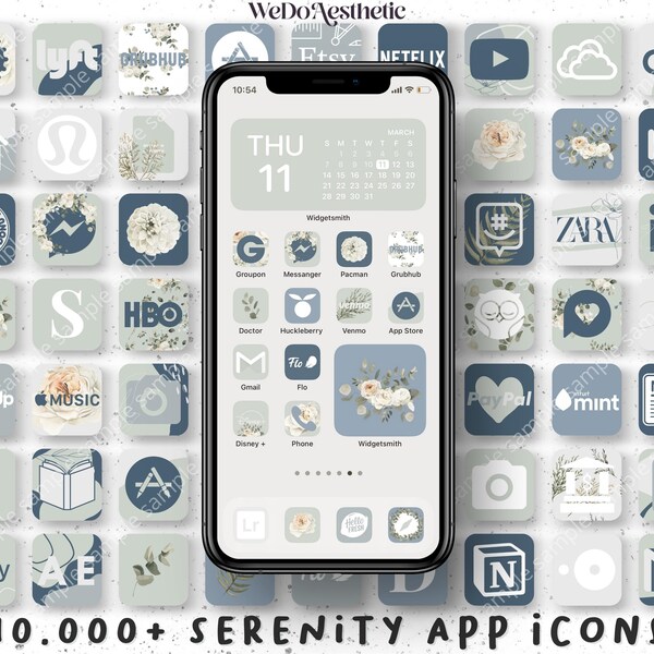 Green App Icons Etsy