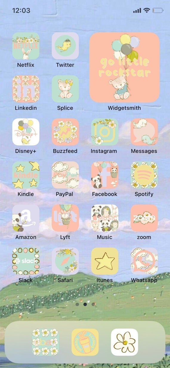  Cute Pastel App Icons Kawaii Aesthetic App Icon - Etsy