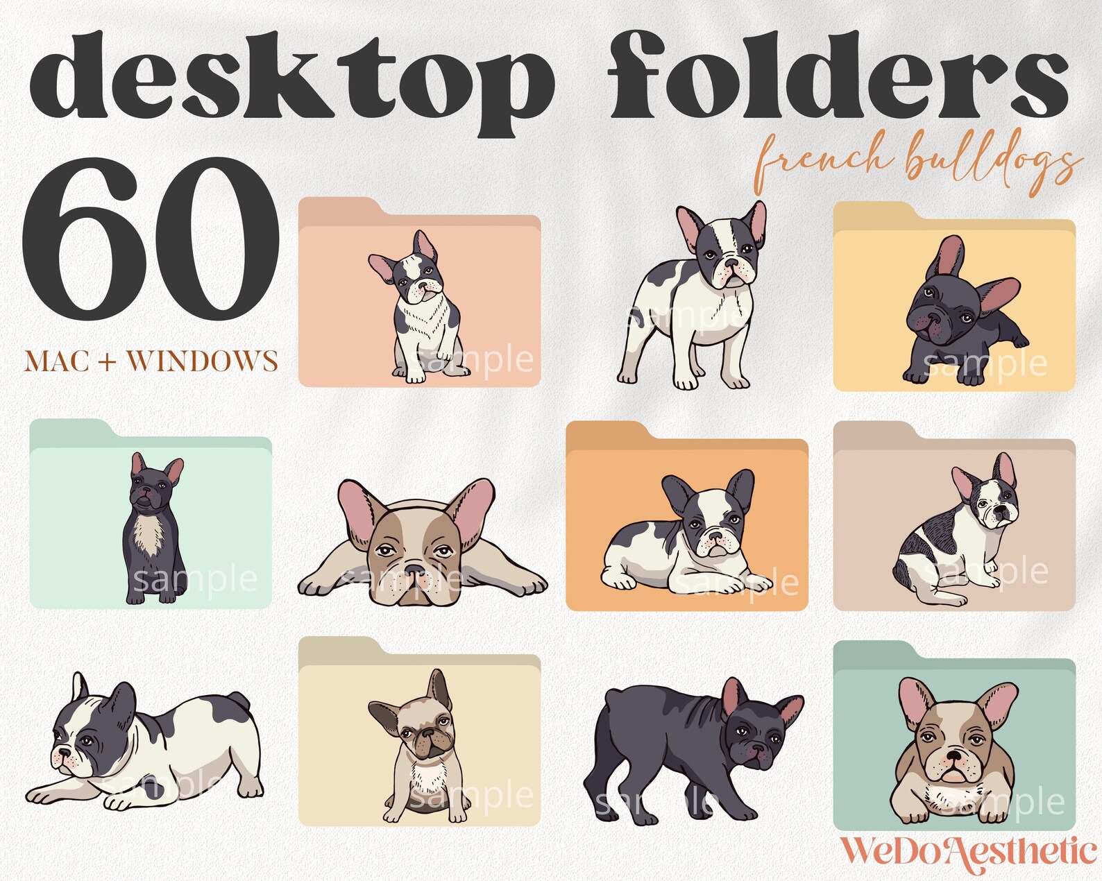 DOGS Desktop Folder Icons, Mac + Windows Folder Icons, Mac Natural ...
