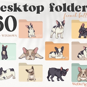 DOGS Desktop Folder Icons, Mac + Windows Folder Icons, Mac Natural Minimal Icons, Cats Folders, Computer Folders, Desktop Organizer Dog