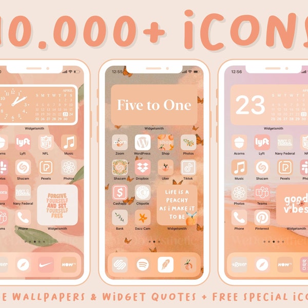 covers app on iphone 10,000+ Peachy IOS14 App Icons Aesthetic, App Covers, Summer App Icons Bundle, Hand Drawn Icons, Peach App Icons Android, Pastel Icons