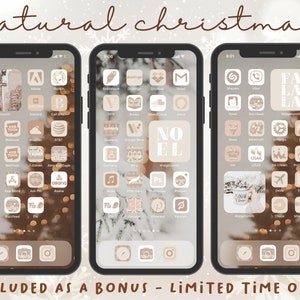 100,000 IOS14 Natural Winter App Icons, Neutral Aesthetic, Icons Bundle, IOS15 App Covers, IOS Themes, Icons iPhone Beige Neutral Boho image 6