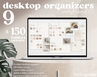 Desktop Wallpaper Organizer, MacBook Folder Icons, Mac Minimal Wallpaper, Desktop Wallpaper, Computer Wallpaper, Desktop Aesthetic Organizer