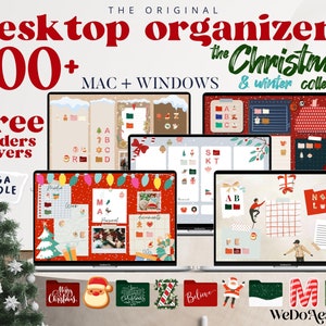 Christmas Winter Desktop Organizer Wallpaper - Desktop Organizer Wallpaper Students College Work Business, Mac Windows, Desktop Folders