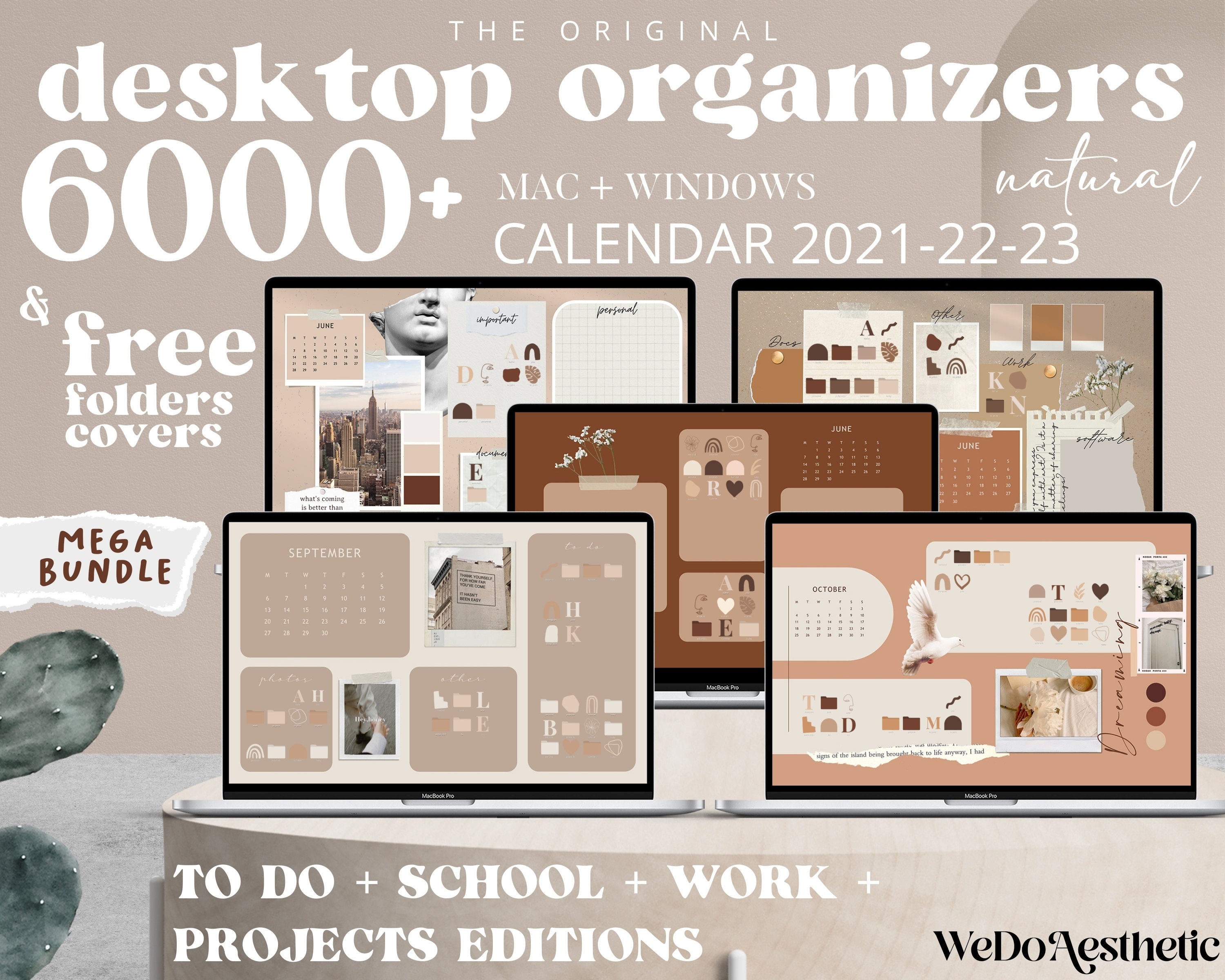 Desktop Wallpaper 2023 Calendar CALENDAR 2021 2022 2023 Desktop Wallpaper Desktop Organizer Etsy