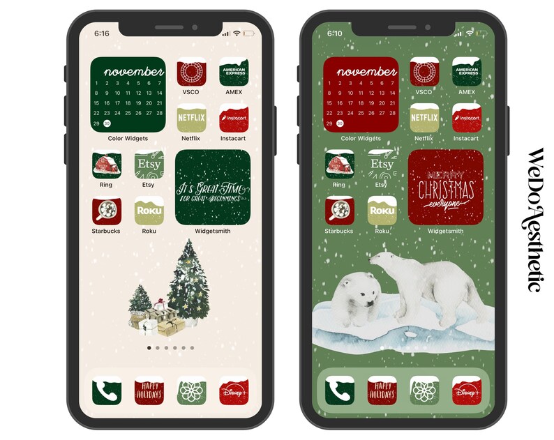 10.000 Christmas Aesthetic App Icons, Icons Bundle, IOS14 App Covers, IOS15, IOS Icons Bundle, IOS14 Aesthetic, Snowy Icons, IOS15 Icons image 7