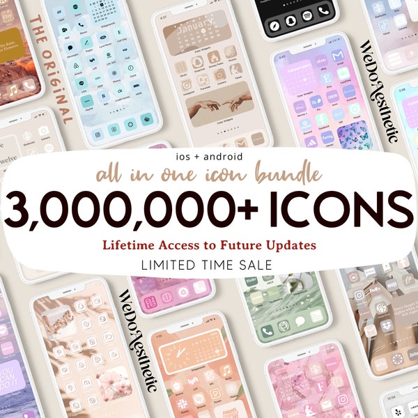 3 Mil+ App Icons, iOS 16 Icons Aesthetic, App Icon Free, App Icon Aesthetic, Minimal Iphone Icons, Beige Aesthetic Home Screen, App Covers