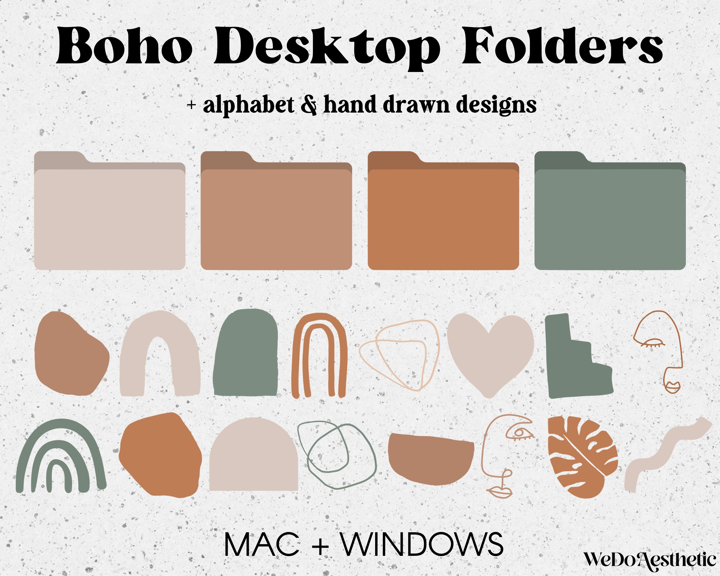50 Desktop Folder Icons Mac Windows Folders Icons Mac - Etsy