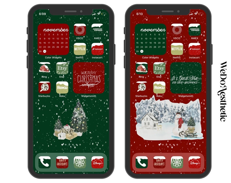 10.000 Christmas Aesthetic App Icons, Icons Bundle, IOS14 App Covers, IOS15, IOS Icons Bundle, IOS14 Aesthetic, Snowy Icons, IOS15 Icons image 5