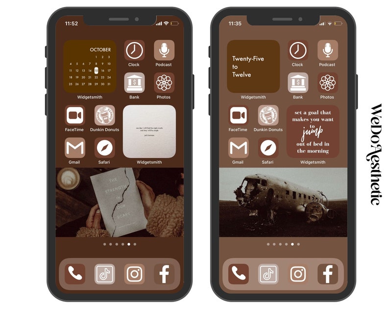 Chrome App Icon Aesthetic Brown / 🖤 Phone App Icon