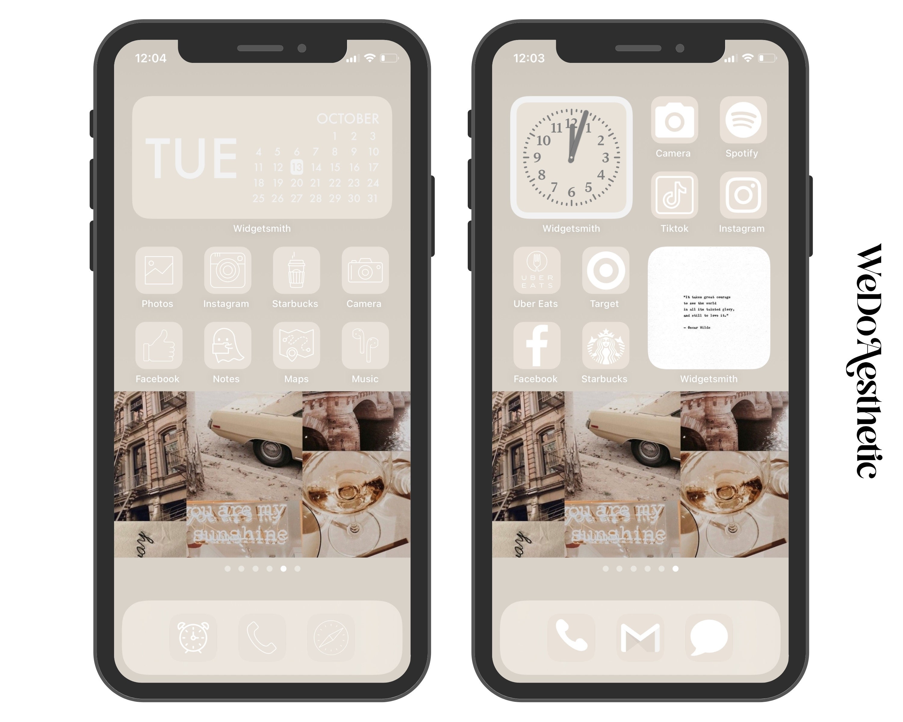 IOS14 App Icons Natural White Aesthetic App Covers Icons Etsy