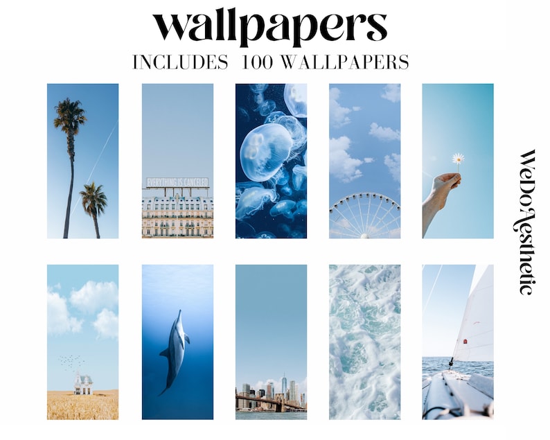 IOS14 App Icons Baby Blue Aesthetic App Covers Icons | Etsy