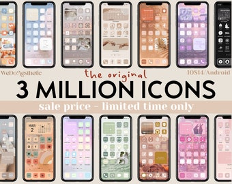 IOS15 App Icons, iPhone IOS 16 App Aesthetic, Free Custom Icons, IOS15 Phone Home Screen Widget, High Resolution iOS Icons Pack Mega Bundle