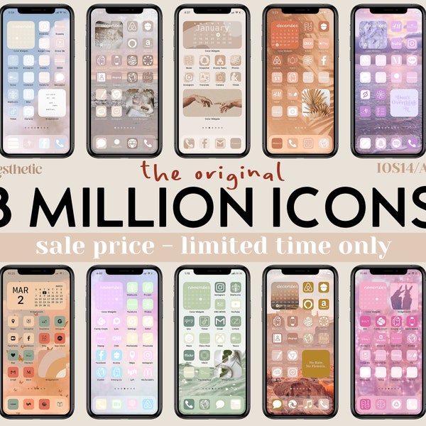 IOS15 App Icons, iPhone IOS 16 App Aesthetic, Free Custom Icons, IOS15 Phone Home Screen Widget, High Resolution iOS Icons Pack Mega Bundle