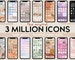 IOS15 App Icons, iPhone IOS 14 App Aesthetic, Free Custom Icons, IOS14 Phone Home Screen Widget, High Resolution iOS Icons Pack Mega Bundle 