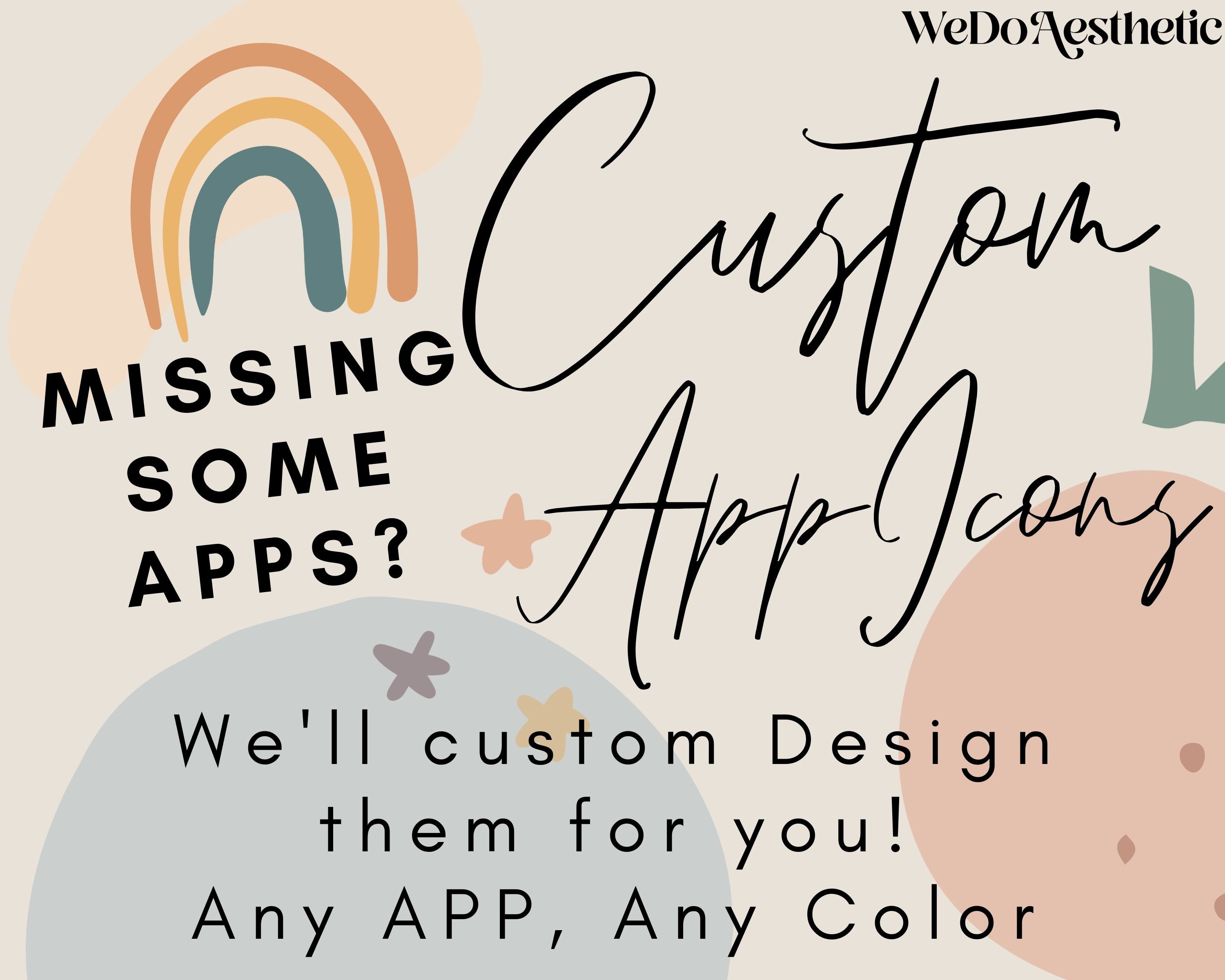 Custom IOS14 App Icons App Cover Icons Bundle IOS14 Icons Etsy