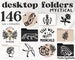 146 Desktop Folder Icons, Mac + Windows Folders Icons, Mac Natural Minimal Icons, Desktop Folders Mystic, Mac Folders, Folders Icons Magical 