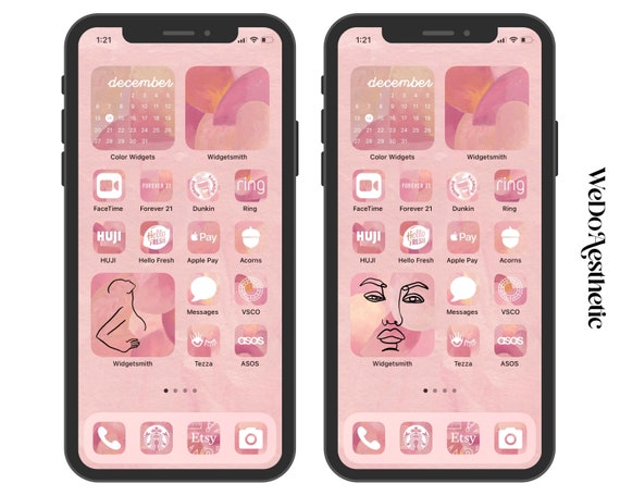 Ios 16 Pink Princess Aesthetic App Icons, Girly Boho iPhone Covers, Minimal  App Covers, Light Pink Blush Icon Set, Widgets, Aesthethicdesign 