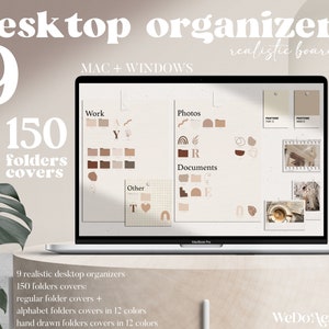 Desktop Wallpaper Organizer, MacBook Folder Icons, Mac Minimal Wallpaper, Desktop Wallpaper, Computer Wallpaper, Desktop Aesthetic Organizer