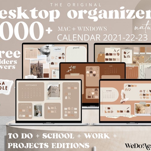 Wallpaper Calendar 2023 Calendar 2021 2022 2023 Desktop Wallpaper Desktop Organizer | Etsy Australia