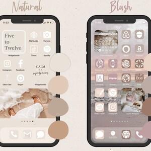 100,000 IOS14 Natural Winter App Icons, Neutral Aesthetic, Icons Bundle, IOS15 App Covers, IOS Themes, Icons iPhone Beige Neutral Boho image 7