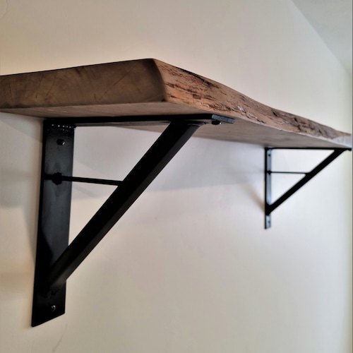 Live Edge Wood Shelf Etsy