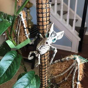 The Original Skeleton Moss Pole - Bat Version, Trellis, Plant Support, Stake