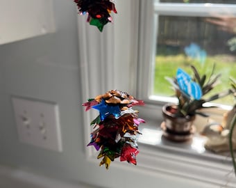 Lucky Star, Hanging Art, Kinetic Mobile, Suncatcher